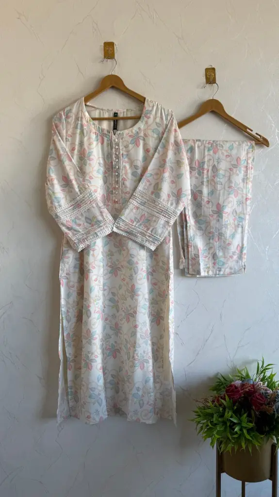 white with floralprint